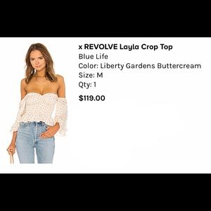 Blue Life cropped top